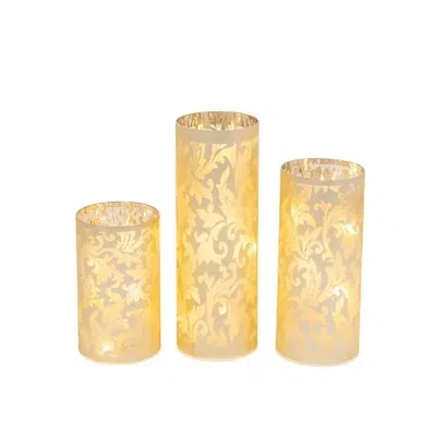 Kirkland's Hurricane Glass Luminaries In Gold