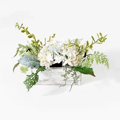 Kirkland's Hydrangea Arrangement In White Planter In Multi