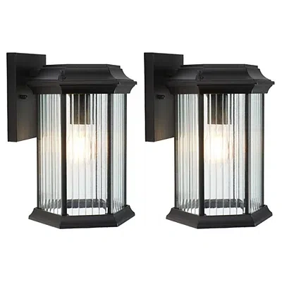 Kirkland's Hylan Outdoor Wall Sconces In Black