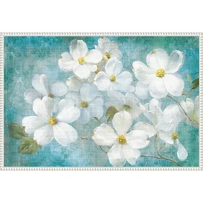 Kirkland's Indiness Blossom Framed Canvas Art Print In Blue