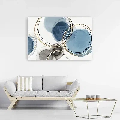 Kirkland's Infinity Indigo Ii Canvas Art Print In Blue