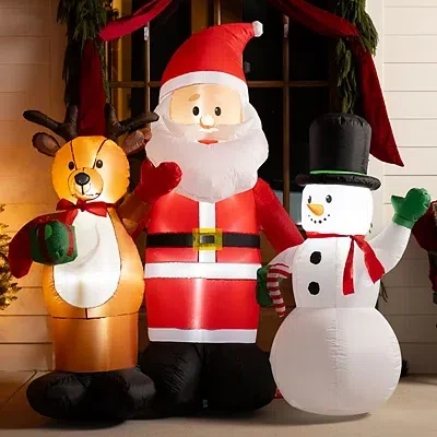 Kirkland's Inflatable Santa & Friends In Multi
