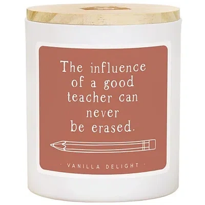 Kirkland's Influence Of A Teacher Scented Jar Candle In White