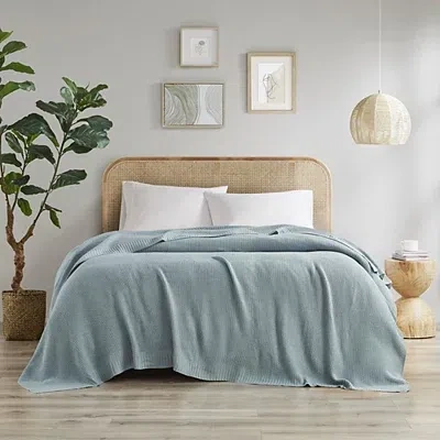 Kirkland's Ink + Ivy Blue Bree Knit King Blanket