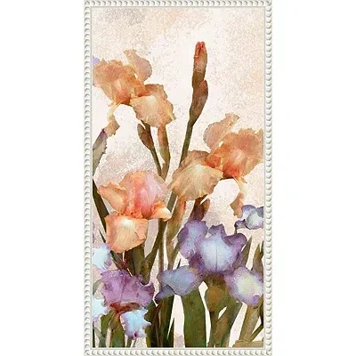 Kirkland's Irises Panel Framed Canvas Art Print In Multi