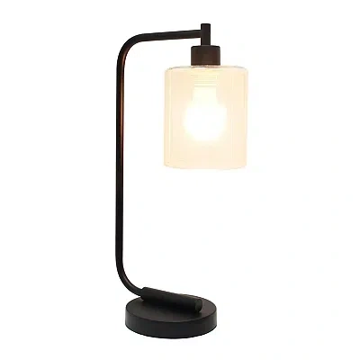 Kirkland's Iron Industrial Bronson Table Lamp In Black