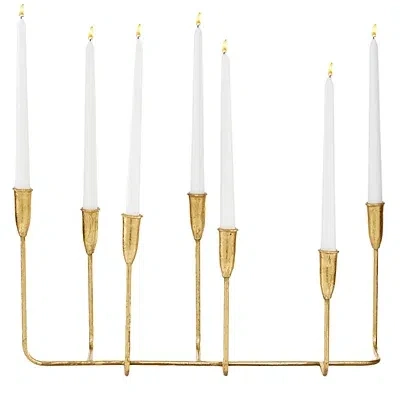 Kirkland's Iron Taper Candle Holder In Gold