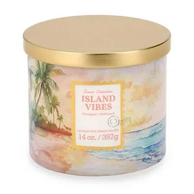 Kirkland's Island Vibes 3-wick Jar Candle In Multi