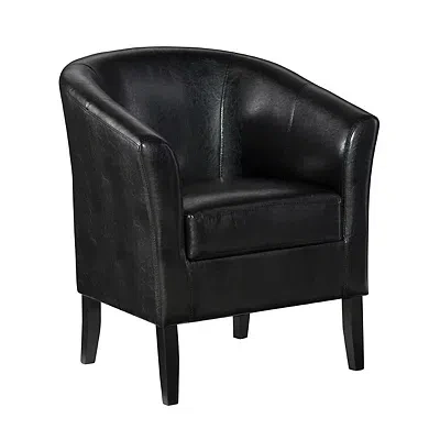Kirkland's Jack Barrel Back Black Club Chair
