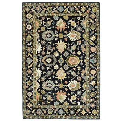 Kirkland's Jackson Black Hand-tufted Area Rug In Multi
