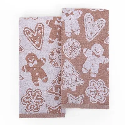 Kirkland's Jacquard Gingerbread Kitchen Towels In Multi