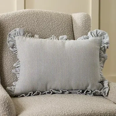 Kirkland's Jane Striped Ruffle Lumbar Pillow In Multi