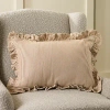 Kirkland's Jane Striped Ruffle Lumbar Pillow In Multi