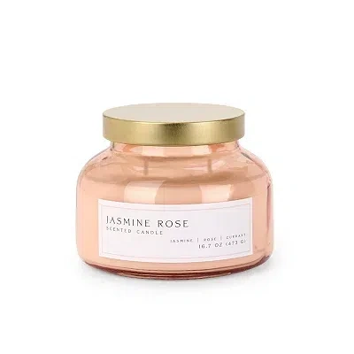 Kirkland's Jasmine Rose 2- Wick Jar Candle In Pink