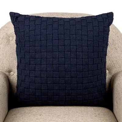 Kirkland's Jay Chunky Weave Pillow In Blue