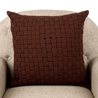 Kirkland's Jay Chunky Weave Pillow In Brown