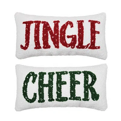 Kirkland's Jingle Cheer Reversible Lumbar Pillow In Multi