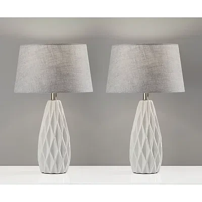 Kirkland's Joan Table Lamps In Gray