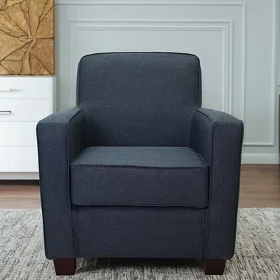 Kirkland's Johnston Upholstered Accent Chair In Blue