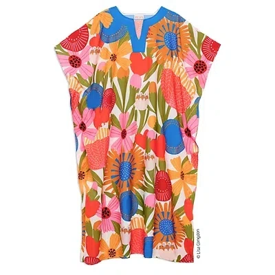 Kirkland's Jolies Fleurs One Size Caftan In Multi