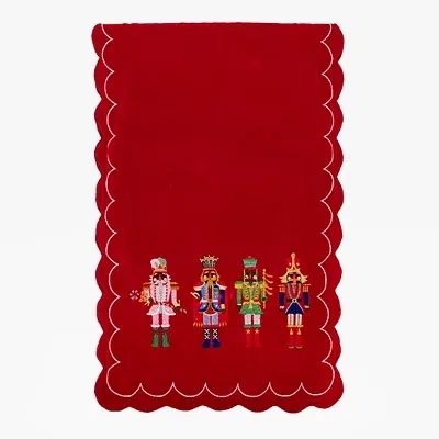 Kirkland's Jolly Nutcracker Scalloped Table Runner In Multi