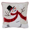 Kirkland's Jolly Snowman Christmas Pillow In Multi
