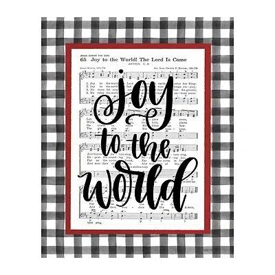 Kirkland's Joy To The World Music Sheet Canvas Art Print In Multi