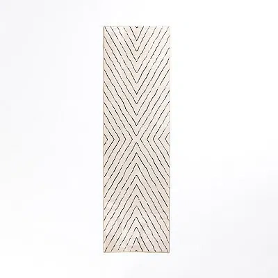 Kirkland's Julia Black And White Washable Runner