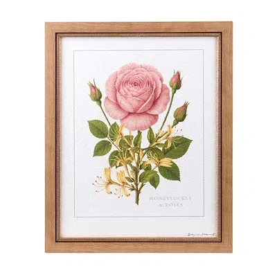 Kirkland's June Rose And Honeysuckle Framed Art Print In Multi