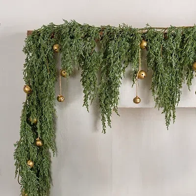 Kirkland's Juniper Hanging Bells Christmas Garland In Multi