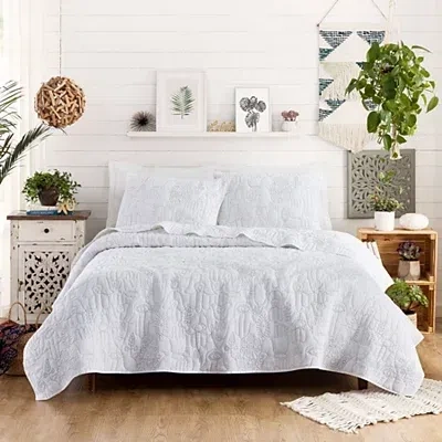 Kirkland's Justina Blakeney Cloud Hamsa King Quilt Set In White