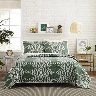 Kirkland's Justina Blakeney Green Aisha King Quilt Set