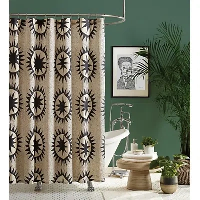 Kirkland's Justina Blakeney Soleil Shower Curtain In Brown