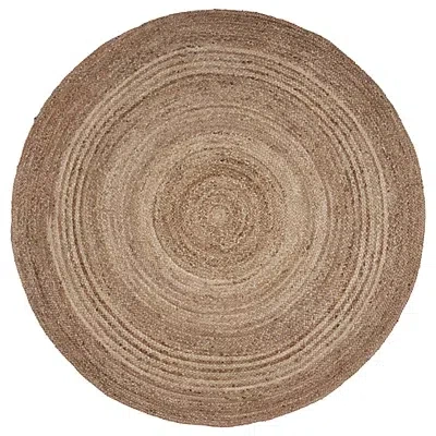 Kirkland's Jute Braided Round Area Rug In Brown