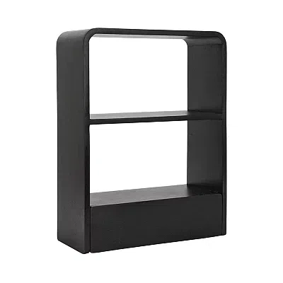 Kirkland's Kato Single Drawer Wall Shelf In Black