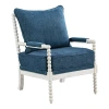Kirkland's Kaylee Spindle Frame Accent Chair In Blue