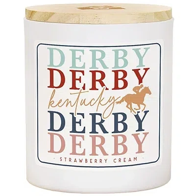 Kirkland's Kentucky Derby Strawberry Cream 2-wick Jar Candle In Multi