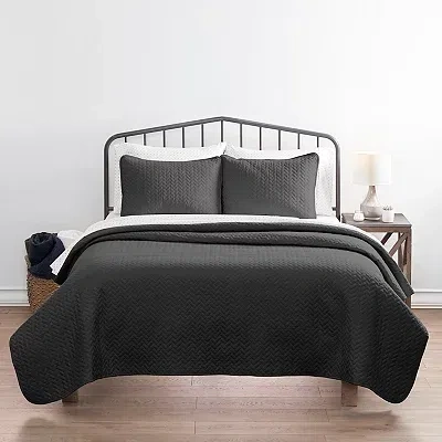 Kirkland's King Coverlet Set In Black