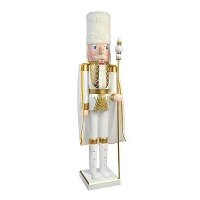 Kirkland's King Nutcracker In White