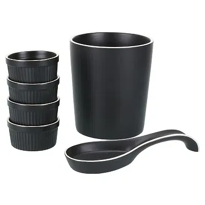 Kirkland's Kitchen Accessories Set In Black