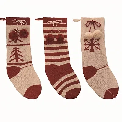 Kirkland's Knit Christmas Stockings In Multi
