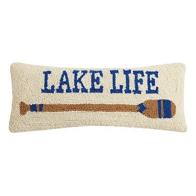 Kirkland's Lake Life Hooked Lumbar Pillow In Multi