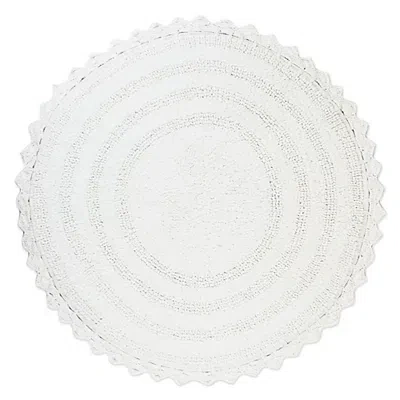 Kirkland's Large Crochet Round Bath Mat In White