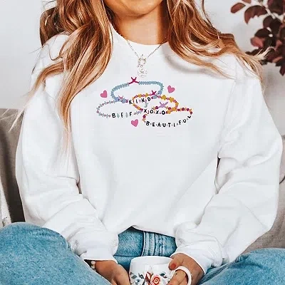 Kirkland's Large Friendship Bracelets Sweatshirt In White