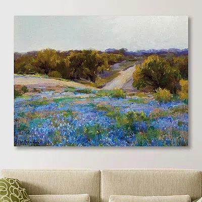 Kirkland's Late Afternoon Bluebonnets Giclee Canvas Art Print In Multi