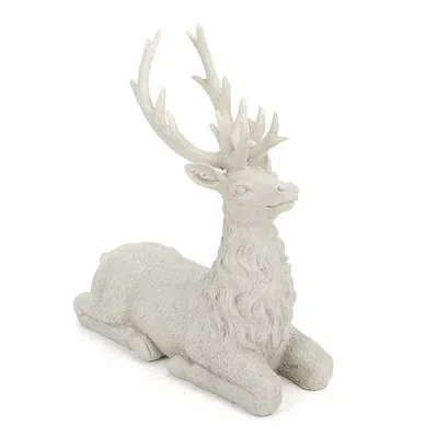 Kirkland's Laying Deer Figurine In Gray