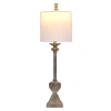 Kirkland's Layla Gray Swirl Buffet Lamp In White