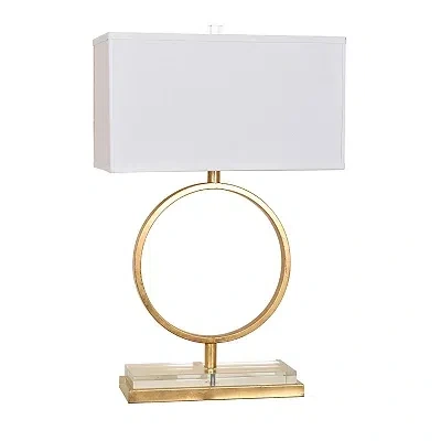 Kirkland's Leaf Open Ring Table Lamp In Gold