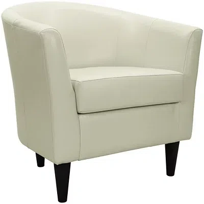 Kirkland's Leatherette Windsor Accent Chair In White