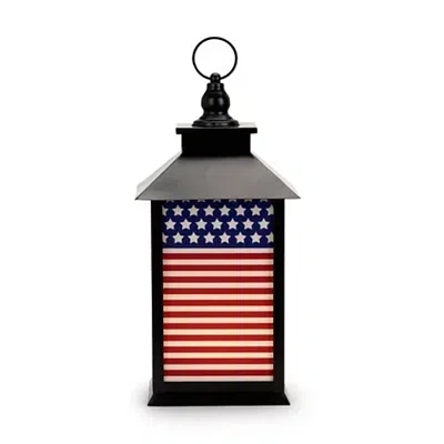 Kirkland's Led Black Metal American Flag Lantern